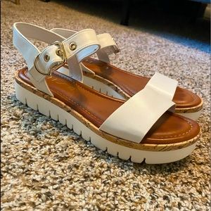 White Platform Sandals